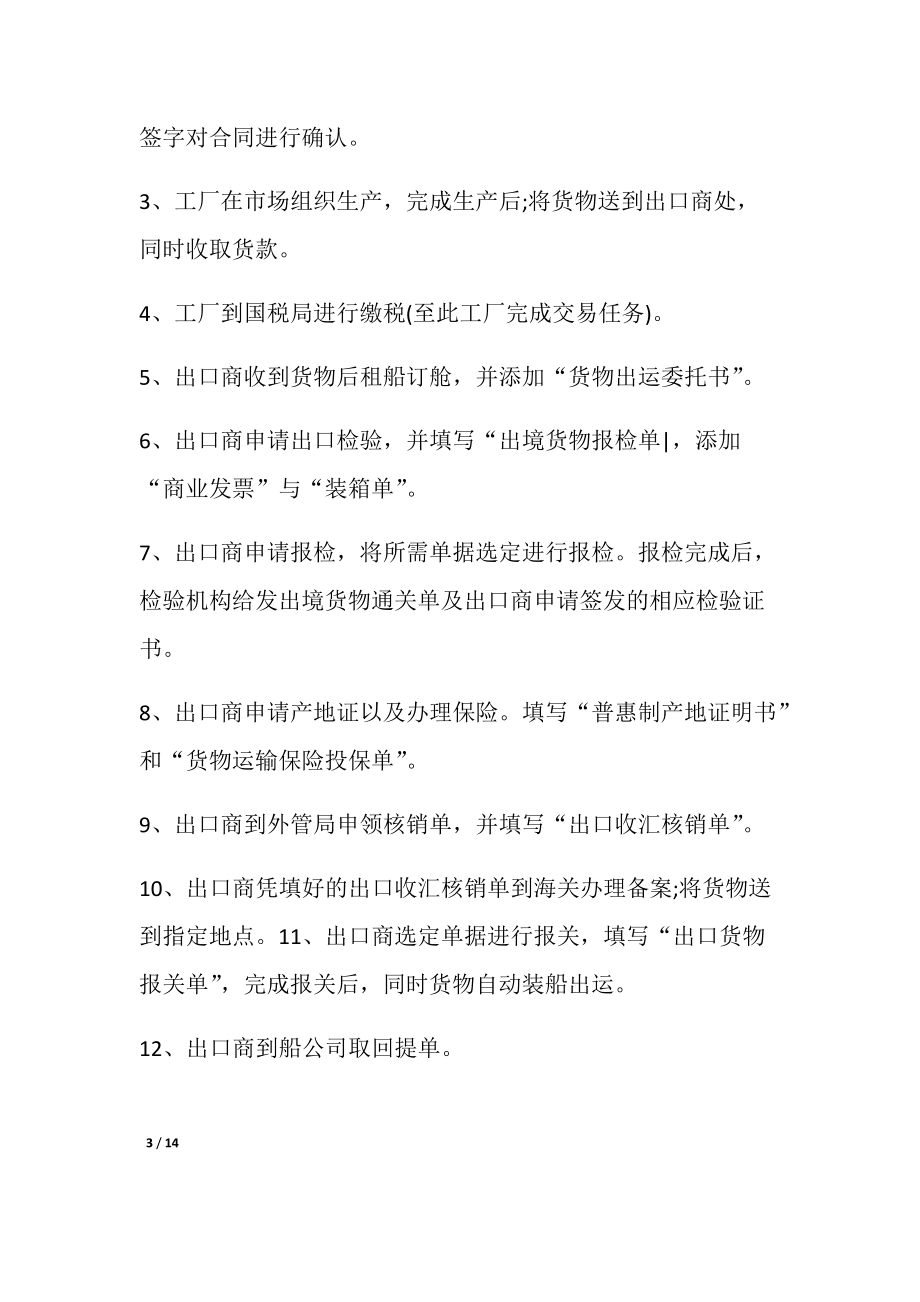 國際貿易實訓報告